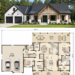 1795 Sq. Ft. Modern Farmhouse Plan with 3–4 Bedrooms, 2 Bathrooms, Bonus Room, and 2–3 Car Garage