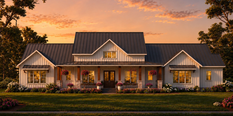 Modern Farmhouse Plan – 2,926 Sq Ft, 3 Bedrooms, 2.5 Bathrooms