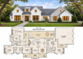 Modern Transitional Plan – 2,383 Sq Ft, 3 Bedrooms, 3.5 Bathrooms