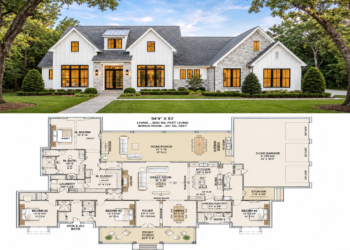 Modern Transitional Plan – 2,383 Sq Ft, 3 Bedrooms, 3.5 Bathrooms