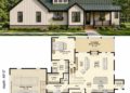Modern Farmhouse Plan – 1,935 Sq Ft, 3 Bedrooms, 2.5 Bathrooms