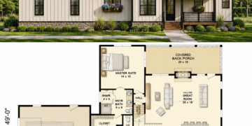 Modern Farmhouse Plan – 1,935 Sq Ft, 3 Bedrooms, 2.5 Bathrooms