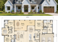 Modern Transitional Plan – 2,471 Sq Ft, 4–5 Bedrooms, 3 Bathrooms