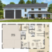 2456 Sq. Ft. Barndominium Plan with 3 Bedrooms, 2.5 Bathrooms, Loft, and Wraparound Porch