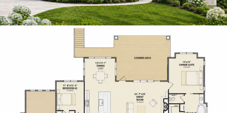 4849 Sq. Ft. Craftsman Plan with 4 Bedrooms, 4 Bathrooms, Finished Basement, and 3-Car Garage