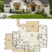 4849 Sq. Ft. Craftsman Plan with 4 Bedrooms, 4 Bathrooms, Finished Basement, and 3-Car Garage