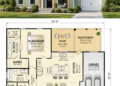 996 Sq. Ft. Modern Farmhouse Plan with 2 Bedrooms, 2 Bathrooms, and Smart Small-Home Living