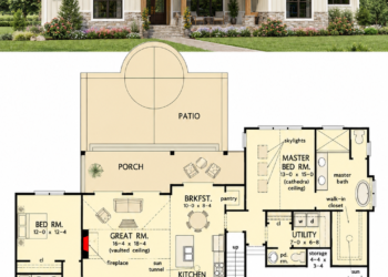 1891 Sq. Ft. Rustic Modern Farmhouse Plan with 2–3 Bedrooms, 2.5–3.5 Bathrooms, Bonus Room, and 2-Car Garage