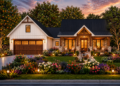 3-Bed Modern Farmhouse Starter Home Plan – 1,793 Sq Ft, Optional Bonus Room
