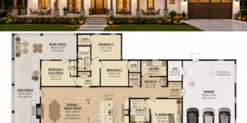 Barndominium Plan – 2,096 Sq Ft, 4 Bedrooms, 2.5 Bathrooms