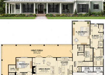 Modern Farmhouse Plan – 2,428 Sq Ft, 3 Bedrooms, 2.5 Bathrooms