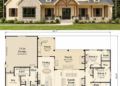 2686 Sq. Ft. Modern Farmhouse Plan with 4–5 Bedrooms, 3.5 Bathrooms, Loft, and Side-Entry Garage