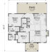 996 Sq. Ft. Modern Farmhouse Plan with 2 Bedrooms and Open Living