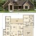 2300 Sq. Ft. Modern Farmhouse Plan with 4 Bedrooms, 3 Bathrooms, Open Living, and 2-Car Garage