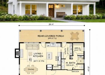 1962 Sq. Ft. Modern Farmhouse Plan with 2–3 Bedrooms, 2 Bathrooms, Flex Room, and 2-Car Garage