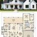 2365 Sq. Ft. Modern Farmhouse Plan with 3–4 Bedrooms, 2.5 Bathrooms, Loft, Office, and 2–3 Car Garage