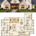 2423 Sq. Ft. Modern Transitional Plan with 4 Bedrooms, 3 Bathrooms, Bonus Room, and 2–3 Car Garage