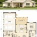 2927 Sq. Ft. Farmhouse Plan with 4 Bedrooms, 4 Bathrooms, Loft, and 3-Car Garage