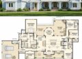 3095 Sq. Ft. Modern Farmhouse Plan with 4–5 Bedrooms, 4 Bathrooms, Flex Room, and 3-Car Garage