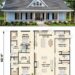 2352 Sq. Ft. Modern Farmhouse Plan with 4 Bedrooms, 3 Bathrooms, Office, and 2-Car Garage