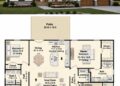 1600 Sq. Ft. Modern Farmhouse Plan with 3 Bedrooms, 2 Bathrooms, and 2-Car Garage