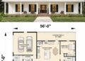 1648 Sq. Ft. Modern Farmhouse Plan with 3 Bedrooms, 2 Bathrooms, Split Layout, and 2-Car Garage