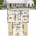 2205 Sq. Ft. Barndominium Plan with 3 Bedrooms, 2.5 Bathrooms, Open Living, and Expansive Porch Space