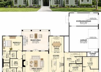 2859 Sq. Ft. European Plan with 3 Bedrooms, 3.5 Bathrooms, Office, Bonus Room, and 3-Car Garage