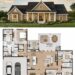2166 Sq. Ft. Modern Farmhouse Plan with 4 Bedrooms, 2.5 Bathrooms, Mudroom, and 2-Car Garage