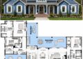 3076 Sq. Ft. Modern Farmhouse Plan with 4 Bedrooms, 3.5 Bathrooms, Home Office, and Wraparound Porch