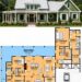 2428 Sq. Ft. Modern Farmhouse Plan with 3-4 Bedrooms, 2.5-3.5 Bathrooms, Wraparound Porch, Bonus Room, and 2-Car Garage