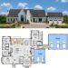 3500 Sq. Ft. Modern Transitional Plan with 3-5 Bedrooms, 2.5 Bathrooms, Bonus Room, Home Office, and 3-Car Garage