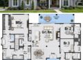 2309 Sq. Ft. Modern Farmhouse Plan with 4 Bedrooms, 3.5 Bathrooms, Bonus Room, and 2-Car Garage