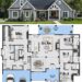 2309 Sq. Ft. Modern Farmhouse Plan with 4 Bedrooms, 3.5 Bathrooms, Bonus Room, and 2-Car Garage