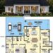 1650 Sq. Ft. Modern Farmhouse Plan with 3 Bedrooms, 2.5 Bathrooms, Open Living Area, and 2-Car Garage