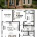981 Sq. Ft. Modern Farmhouse Plan with 2 Bedrooms, 2 Bathrooms, Open Floor Plan, and Covered Porches