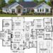 2974 Sq. Ft. Modern Farmhouse Plan with 3 Bedrooms, 3.5 Bathrooms, Home Office, Outdoor Living, and 3-Car Garage