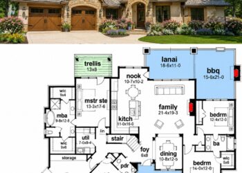 2397 Sq. Ft. Superb Craftsman House Plan with 3-4 Bedrooms, 3 Bathrooms, Bonus Room Expansion, and Optional 3-Car Garage
