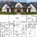 3652 Sq. Ft. Rustic Modern Farmhouse Plan with 4 Bedrooms, 4.5 Bathrooms, Game Room, Home Office, and 3-Car Garage