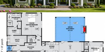 2397 Sq. Ft. Modern Farmhouse Plan with 3-4 Bedrooms, 2.5 Bathrooms, Bonus Room Option, and 2-3 Car Garage