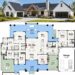 3200 Sq. Ft. Multi-Generational One-Story Lake House Plan with 4 Bedrooms, In-Law Suite, Second Kitchen, and Dual Garages