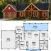 1660 Sq. Ft. Modern Farmhouse with 3 Bedrooms, 2 Bathrooms, Vaulted Porch, and 2-Car Garage