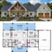 2859 Sq. Ft. Modern Farmhouse Plan with 3-4 Bedrooms, 4.5 Bathrooms, Loft, Bonus Room, and 2-Car Garage