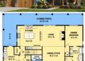 2017 Sq. Ft. Modern Farmhouse Plan with 3 Bedrooms, 2.5 Bathrooms, Bonus Room, and 3-Car Garage