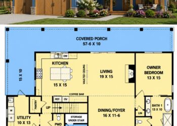 2017 Sq. Ft. Modern Farmhouse Plan with 3 Bedrooms, 2.5 Bathrooms, Bonus Room, and 3-Car Garage