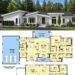 2642 Sq. Ft. Contemporary Plan with 3-5 Bedrooms, 2.5 Bathrooms, Flex Rooms, and 4-Car Garage