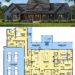 3630 Sq. Ft. Modern Farmhouse Plan with 4 Bedrooms, 4.5 Bathrooms, Home Office, and 4-Car Garage