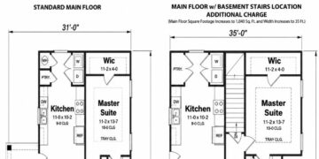 966 Sq. Ft. Modern Farmhouse Plan with 2 Bedrooms, 1 Bathroom, Open Floor Plan, and Covered Porch