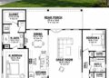 1828 Sq. Ft. Craftsman Plan with 3 Bedrooms, 2.5 Bathrooms, Covered Porch, and 2-Car Garage