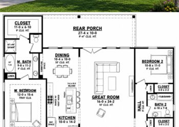 1828 Sq. Ft. Craftsman Plan with 3 Bedrooms, 2.5 Bathrooms, Covered Porch, and 2-Car Garage